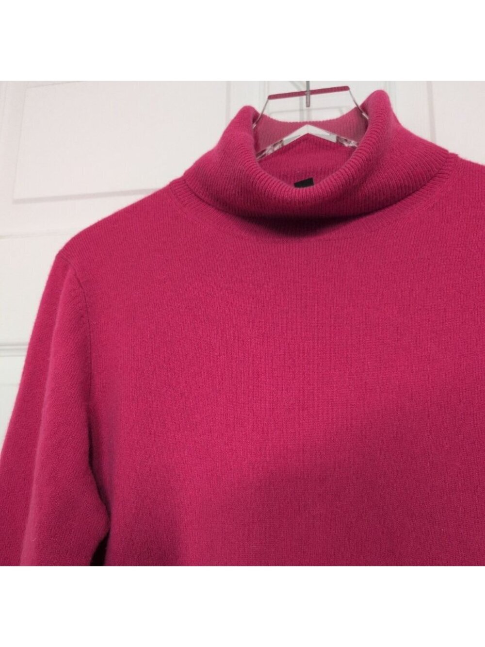 Ann Taylor Cashmere Turtleneck Womens Size XL Pink Knit Lightweight Sweater - Picture 2 of 5